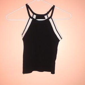 Size S Black and White Tank Top